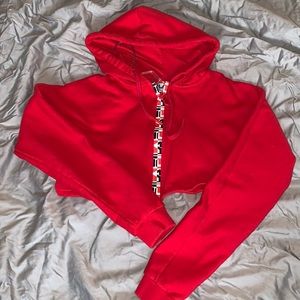 fila cropped hoodie